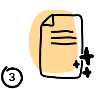 Icon of a document with a star