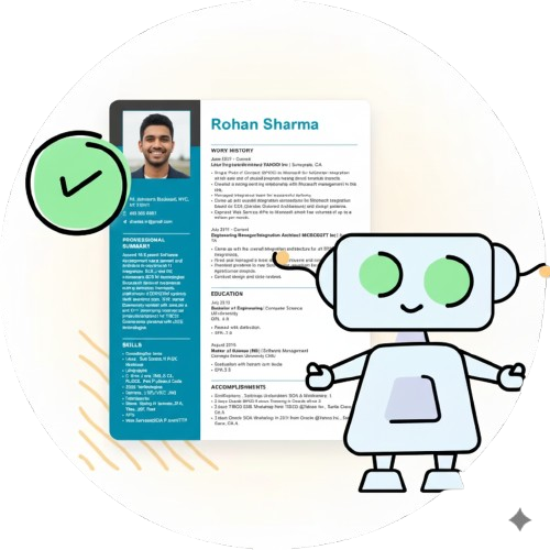 Three sample resume designs with different styles and colors